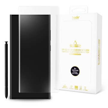 hoda 3d 曲面 全透明 內縮 滿版 玻璃貼 保護貼 uv 全貼合 三星 s23 ultra