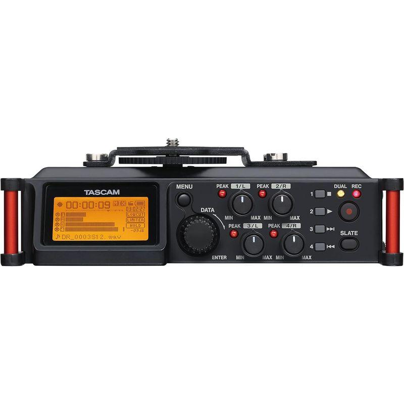 TASCAM(タスカム) DR-70D DSLR用 リニアPCMレコーダー ミキサー 4トラック ステレオ内蔵マイク デジタル一眼レフカメラ