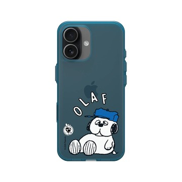 iPhone 17 Clear (相機按鈕) 夜幕藍 - 史努比 Snoopy 75th Anniversary - 75週年-歐拉夫休息中