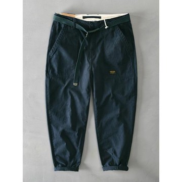 秋冬季阿美咔嘰工裝褲男女寬松直筒日系加絨休閑褲長褲子潮流美式