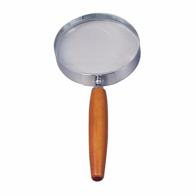 MIZAR-TEC 手持ちルーペ 倍率2.5倍 レンズ径90mm 木製ハンドル RL-1441