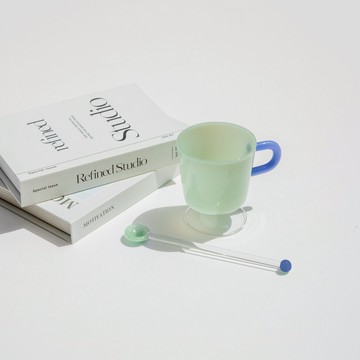 【Yourtableware】禮物獨家 日本 CDF 時尚 玻璃 高腳馬克杯 喬遷禮 新居落成