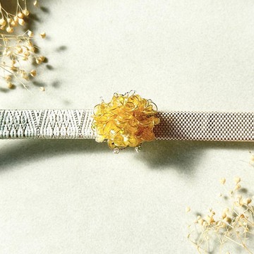 精緻小巧的含羞草和服腰帶扣飾