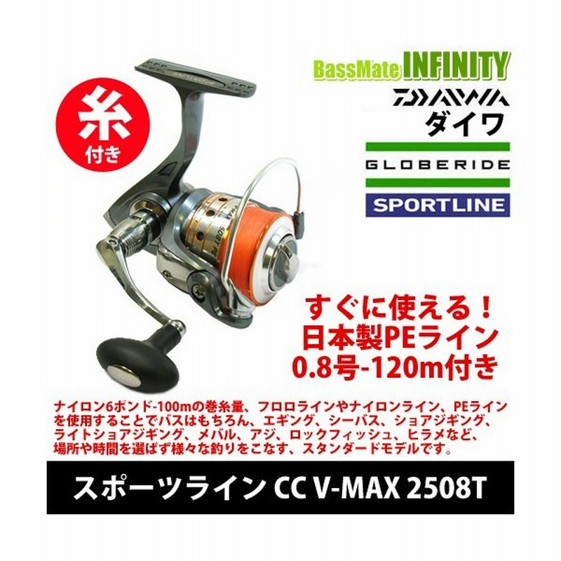 グローブライド ダイワ スポーツライン Cc V Max 2508t Pe0 8号 1m糸付 谷山オリジナル まとめ送料割 通販 Lineポイント最大0 5 Get Lineショッピング