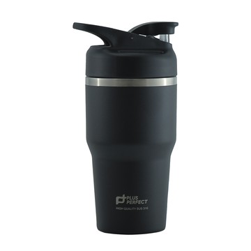 一品川流 PLUS PERFECT 台灣製 極緻316不鏽鋼真空運動隨身杯-800ml-2支