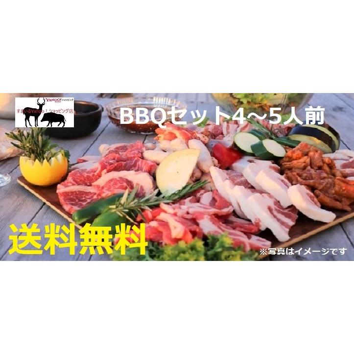 猪肉　焼肉 セット　1.2ｋｇ（4〜5人前用）　ジビエ　BBQ　いのしし　猪