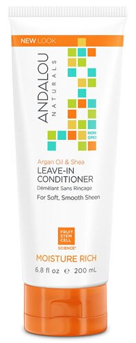 Andalou Naturals Moisture Rich Leave-In Conditioner Argan Oil & Shea 6.8 fl oz