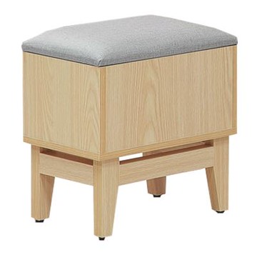 文創集 羅瑪1.3尺貓抓皮可收納化妝椅-40x40x46-cm免組