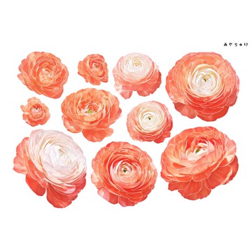 【10月新品4】20-22-0185 裁切紙・拼貼素材 陸蓮花