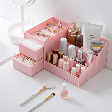 化妝刷口紅面膜化妝品收納盒桌面分格置物架【雲木雜貨】