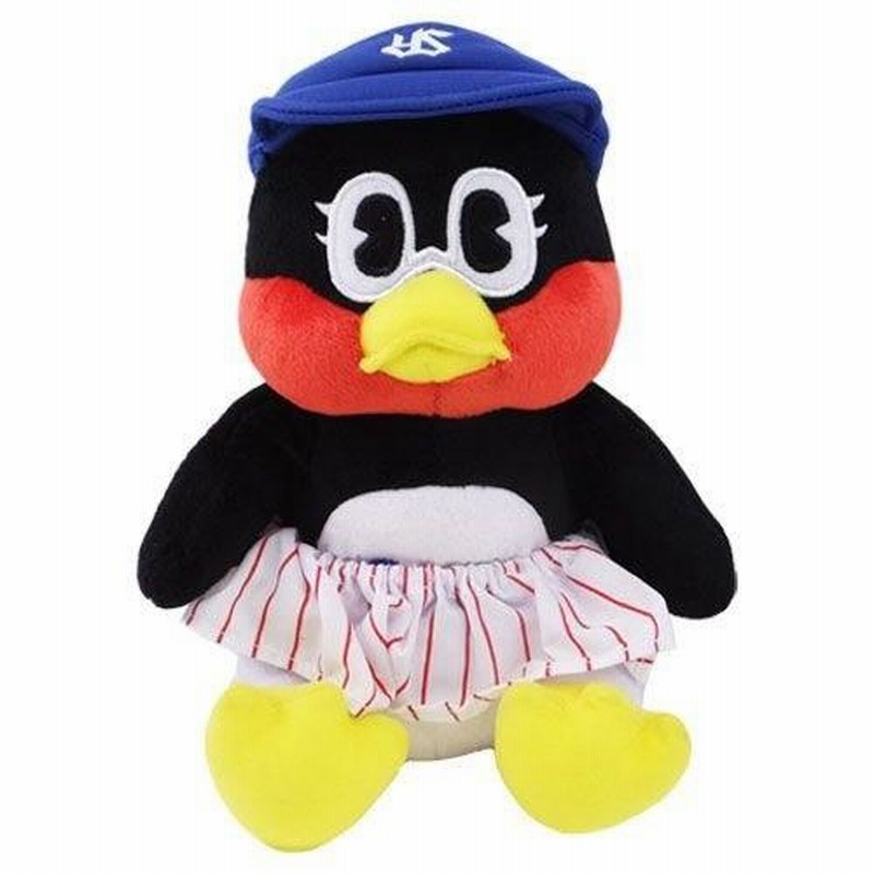 つば九郎　お座りぬいぐるみ（小）の着せ替え ネイビー　白　セット ヤクルトスワローズ お座りつば九郎 小 ぬいぐるみ タグ付き美品
