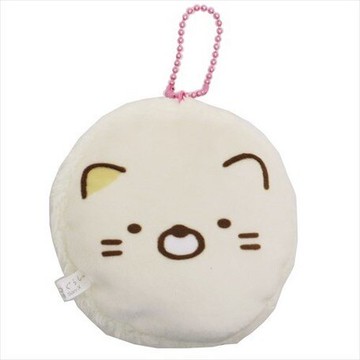 大賀屋 日貨 角落生物 白熊 貓咪 吊飾 棉花糖 玩偶 兒童 玩具 掛飾 裝飾 角落小夥伴 正版 J00016854