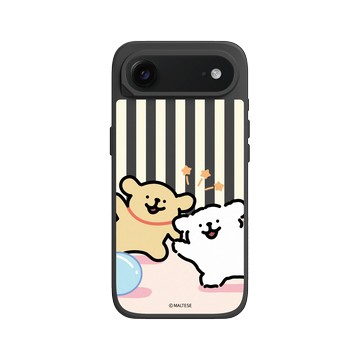 iPhone Air SolidX 黑 - Maltese線條小狗 - 跟線條小狗一起玩吧