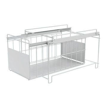 巧夫人 可疊式抽屜收納架 無蓋 寬25.8x深41x高25公分  白色  1個