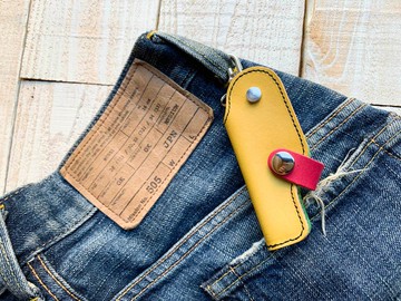 SLIDE 熱帶風情光柵彩色滑軌槍鑰匙包緊湊型存儲 SGK-YGR-N