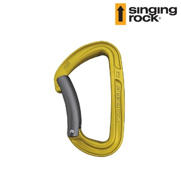 Singing Rock D型鋁鉤彎桿款COLT BENT K0110EE 黃色