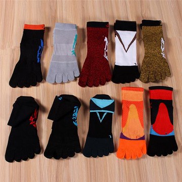 運動五指襪男馬拉松戶外徒步越野跑步健身速干吸汗防臭男襪分趾襪