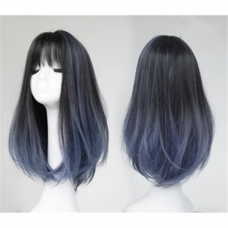 ご要望多数につき再販開始 韓国ファッション ウィッグ ミディアムロングヘア 鎖骨ヘア トレンド ナチュラル ふわふわ ショートヘア ラウンドフェイス ロングストレートヘア フルヘッドカバー 通販 Lineポイント最大1 0 Get Lineショッピング