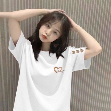 oversize大T  下衣失蹤長版T恤爆款圓領純棉女士短袖T恤26夏季新款時尚潮流休閒百搭上衣恤女0618