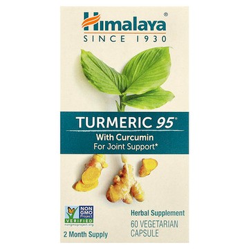 Himalaya, 含姜黃素的 Turmeric 95®，60 粒素食膠囊