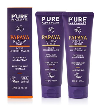 澳洲 Pure Papayacare 木瓜無痕滋養霜(2入組 100g / 條)