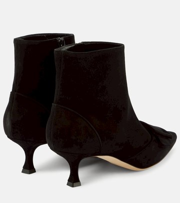 Manolo Blahnik Baylow suede ankle boots