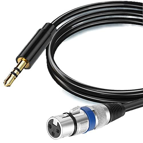 AZNABLE XLR 3.5mm 変換 ケーブル キャノンケーブル メス