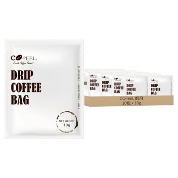 COFeeL凱飛 鮮烘豆特調阿拉比卡濾掛咖啡 專業烘豆 SCA認證  10g  10包  1組