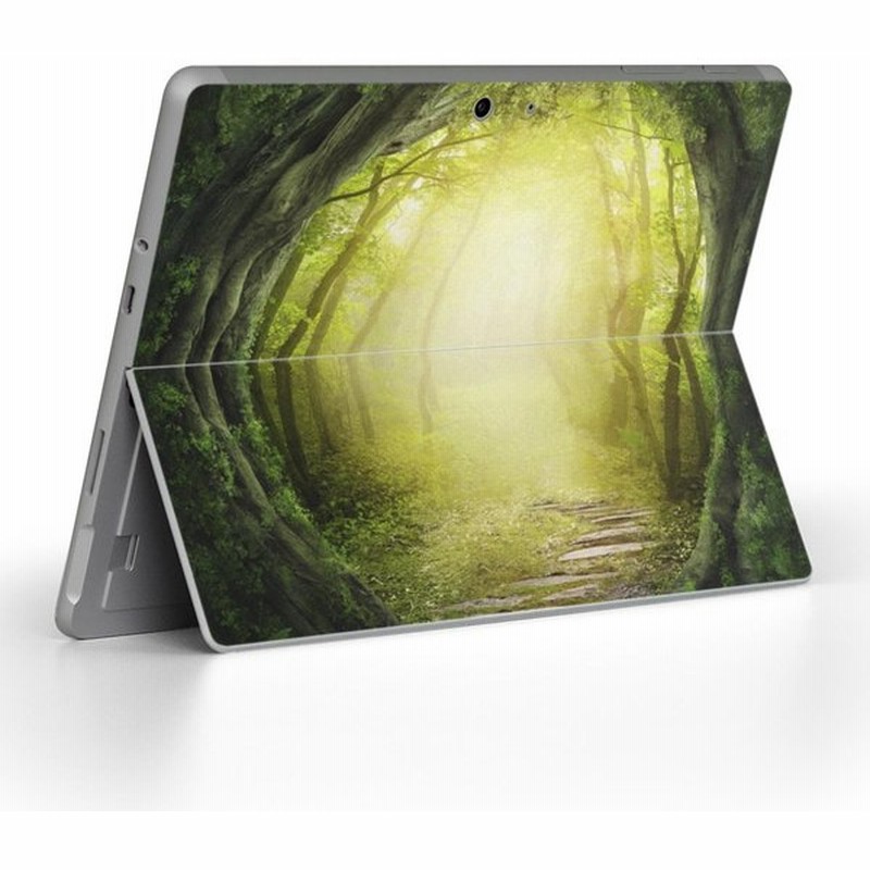 Surface Go 専用スキンシール Microsoft サーフェス サーフィス ノートパソコン カバー フィルム ステッカー 森 風景 イラスト 緑 グリーン 植物 通販 Lineポイント最大get Lineショッピング