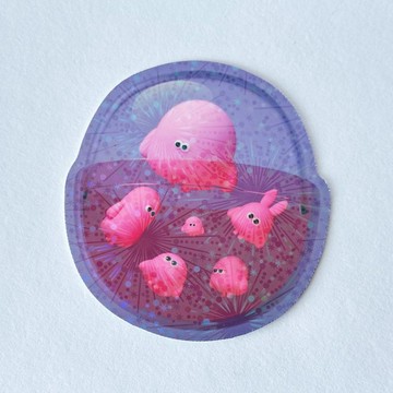 閃亮貼紙，膠囊，防水，抗 UV,