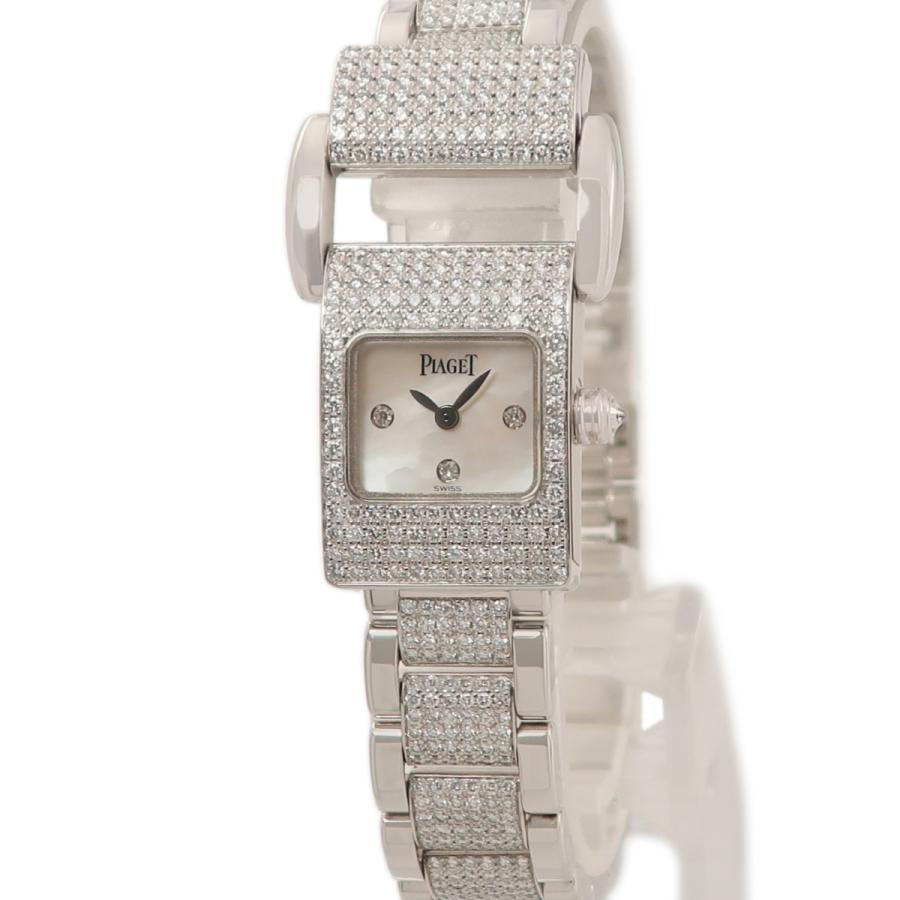 Piaget ピアジェ　ミスプロトコール　K18YG シェル文字盤　6Pダイヤ Piaget ピアジェ ミスプロトコール K18YG シェル文字盤 6Pダイヤ