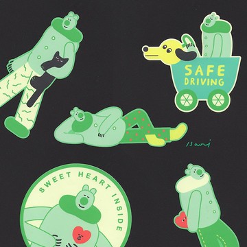 熊超人大防水貼紙