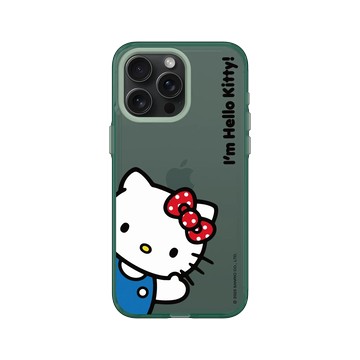 iPhone 15 Pro Max Clear 憂墨綠 - 三麗鷗-Hello Kitty - I'm Hello Kitty!