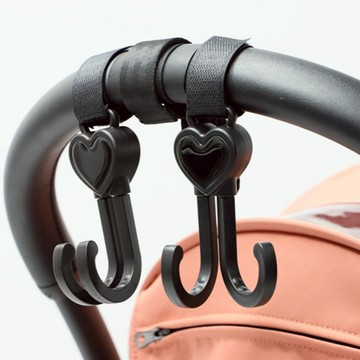 ANNE丨母嬰用品丨推車掛鉤丨愛心掛勾 嬰兒車掛鈎【WA1068】魔鬼氈掛鈎 單車掛勾 腳踏車掛鈎 機車掛勾  汽車掛勾