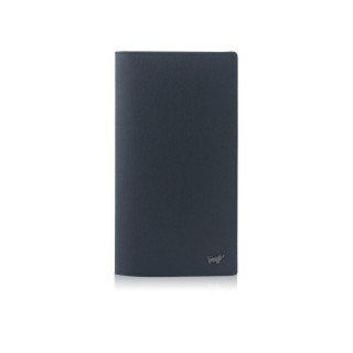 BRAUN BUFFEL 台灣總代理 默瑟-II 17卡拉鍊零錢袋長夾-印度藍/BF384-631-II