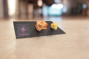 臺灣原創 Double M 魔幻動物頭耳環-老虎花豹篇
