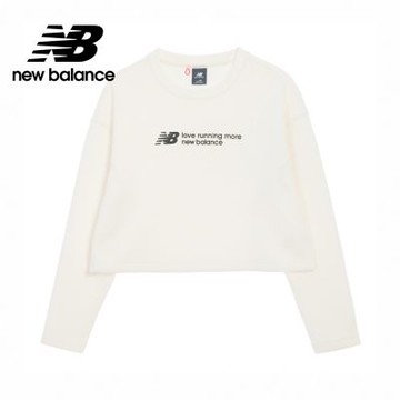 【New Balance】短版長袖上衣_女性_杏色_NDF34232IV