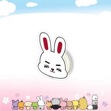 ⭐韓國代購正版⭐seventeen新款卡通亞克力手機氣囊可伸縮支架明星周邊DIY頭像應援