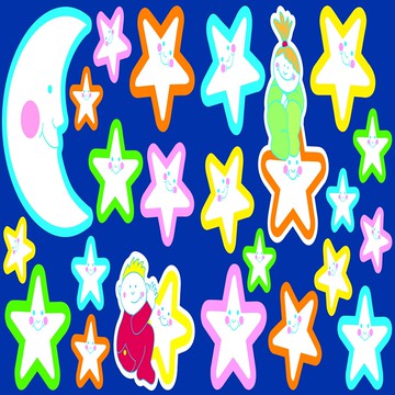 義大利HOME DÉCOR夜光貼Mx2-月亮寶寶C79225