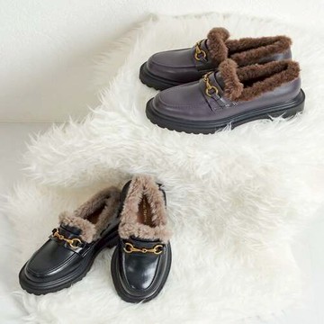 ORiental TRaffic 厚底皮草樂福鞋 (日本OR女鞋 41313)