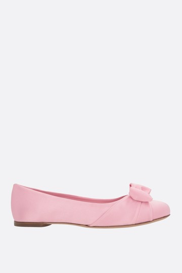 FERRAGAMO Varina satin ballerinas Woman