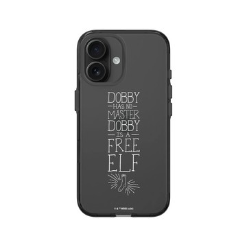 iPhone 16 Clear (相機按鈕) 酷墨灰 - 哈利波特 Harry Potter - 多比是自由的小精靈