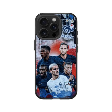 iPhone 16 Pro Clear (相機按鈕) 酷墨灰 - FFF - France National team - Mix Jerseys