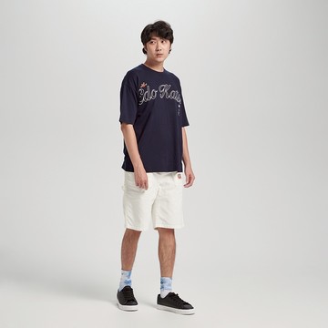 江戶勝｜男裝｜大草寫花草寬版短袖T恤