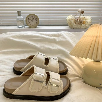 一字拖新款休閒拖鞋涼拖鞋時尚夏季高級感百搭外穿女沙灘2025年勃肯鞋涼鞋 厚底涼鞋 低跟鞋 羅馬涼鞋 外出拖鞋 日系拖鞋