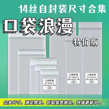 🔥臺灣出貨🔥口袋浪漫:吧唧保護袋生寫保護膜穀子收納袋專輯小卡自封袋拍立得hhfoof