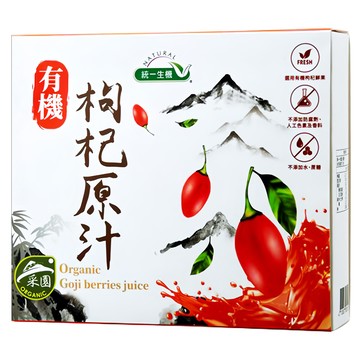 統一生機 有機枸杞原汁 10包  300毫升  1盒