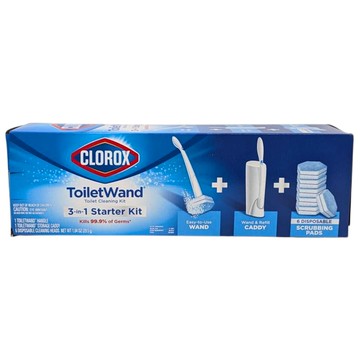 [5美國直購] Clorox 可拋式 馬桶刷 附 底座 + 補充刷頭 6入 ToiletWand 可拋式馬桶刷組 清潔刷 _CF0