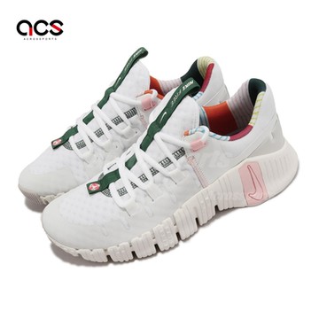 Nike 訓練鞋 Wmns Free Metcon 5 女鞋 白 粉紅 緩震 健身 重訓 運動鞋 FN8920-161
