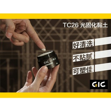 【鋼普拉】現貨 GIC TC-26 光固化UV黏土 修補 填補 光固化透明補土 40g 光硬化補土 透明補土 光固化